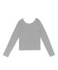 ROIDESROIS Striped Slim Long Sleeve T-Shirt (White)