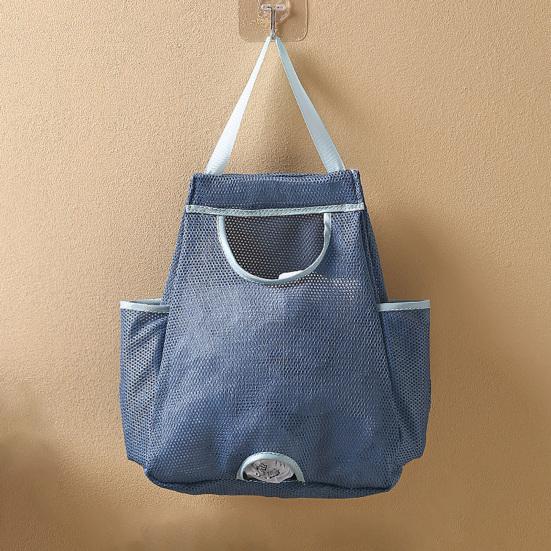 Wisząca torba do przechowywania Oddychająca Wielokrotnego użytku Bez wiercenia Wytrzymała Wygodna Oszczędność miejsca Poliester Wiszący na ścianie Organizer na worki na śmieci Artykuły kuchenne