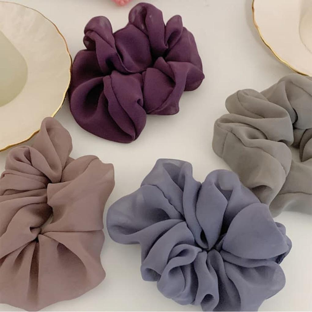 Scrunchy Gopchang Hair Tie Hair Tie Hair Mood Indigo Chiffon
