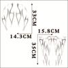 Waterproof Matte Silver Motorcycle Flame Sticker Kit For Fender Decorative Decal