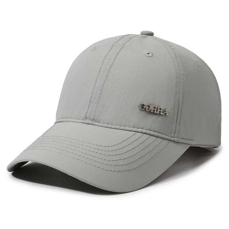Men s Summer Quick-Drying Cap Sunscreen Baseball Cap Breathable Outdoor Sports Cap светло-серый