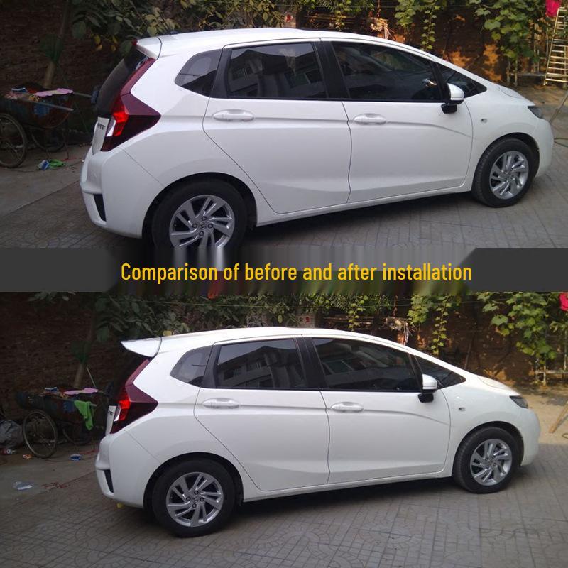 For Honda Fit 2014-2020 Rear Spoiler No-Drill RS Roof Spoiler with Light GK5