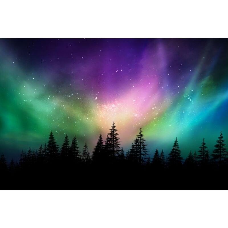 5d Diy Full Round Diamond Painting Embroidery Mosaic Aurora Polaris Landscape Home Decoration Gift Handicraf