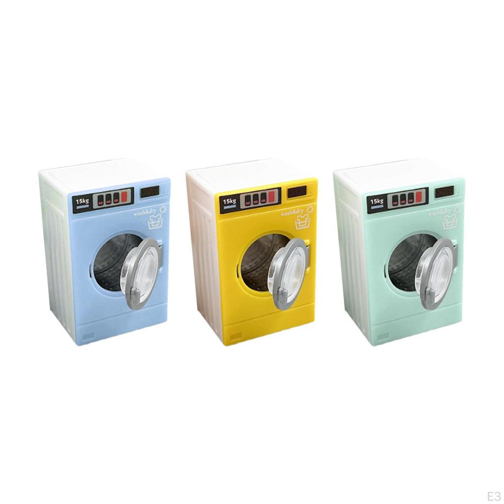 1/12 Washing Machine Toy Pretend Play Appliance Miniature Washer Model for Window Display