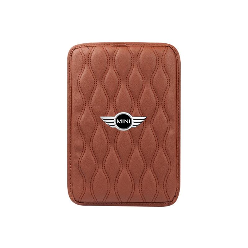 1Pcs Leather Auto Armrest Pads Protective Waterproof Hand Cushion For MINI Cooper R56 Fridge 323 R56 F56 50 60 53 F56 Countryman