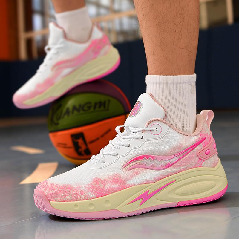2025 Sommer neue Schnür-Basketballschuhe Herren Außenhandel Herrenschuhe trendige Herren-Sportschuhe rot große Größe Laufschuhe
