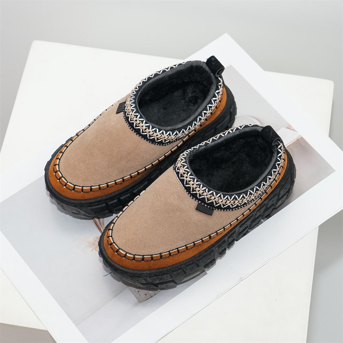 

Тапочки на платформі 2024: Товста підошва із закритим носком і нижньою частиною шини для повсякденного носіння 42