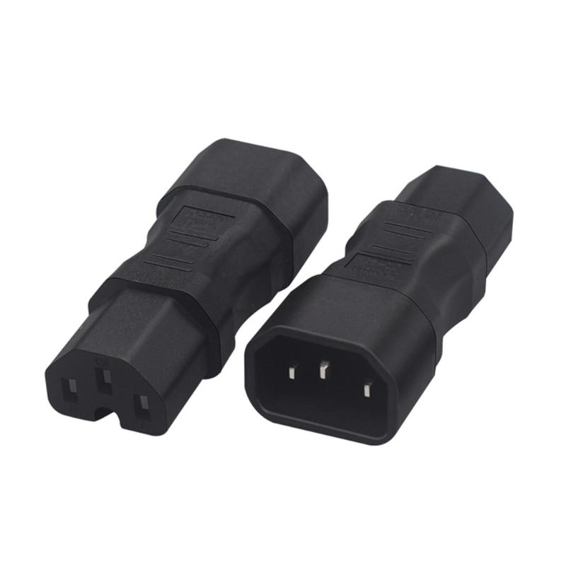 Portable Male To Female C14 To C13 Adapter C14 To C15/C14 To C5/C14 To C7 Power Cable Adapter Transfer Plugs ABS-made