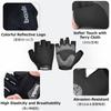 Azarxis Summer Cycling Gloves Fingerless – Shock-Absorbing Gel Padded, Breathable, Quick-Dry, Non-Slip, Unisex Road Bike Gloves Black (XL)