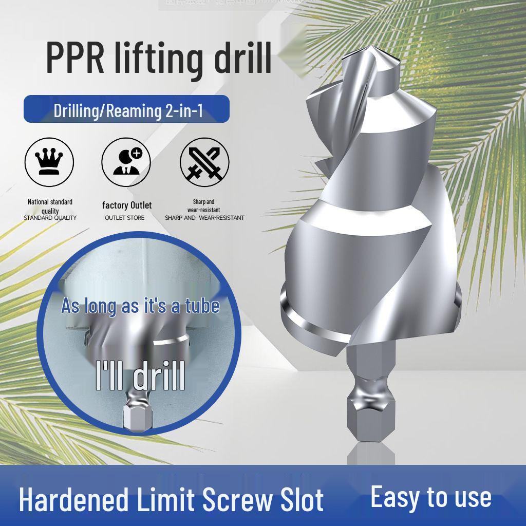 Three-Flute Spiral Drill Bit & Tap Set for Water Pipe Repair