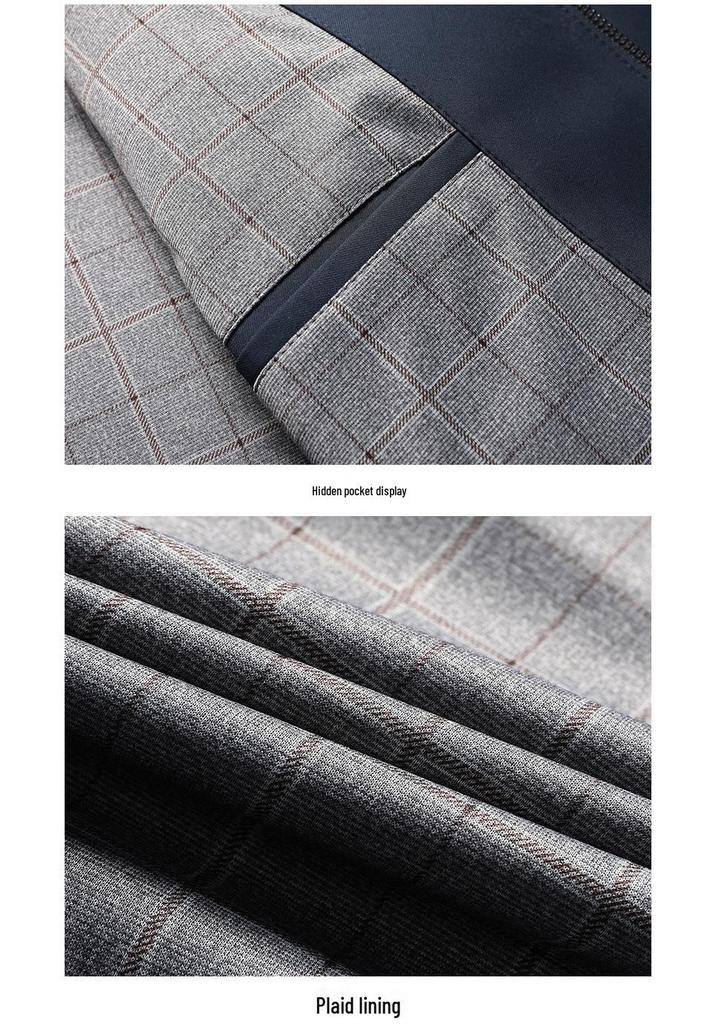 Spring Men's Stand Collar Plus Size Executive Jacket