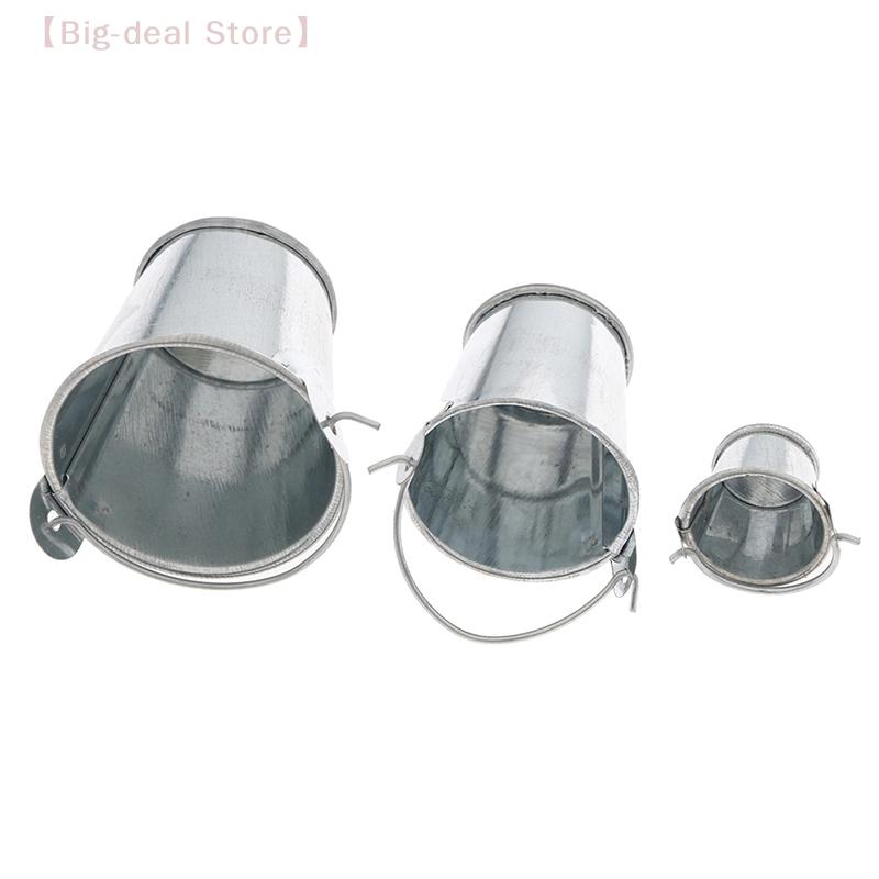1Pcs Dollhouse Mini Iron Bucket, Miniature Model for Dollhouse Decorations, Children's Beach Toy