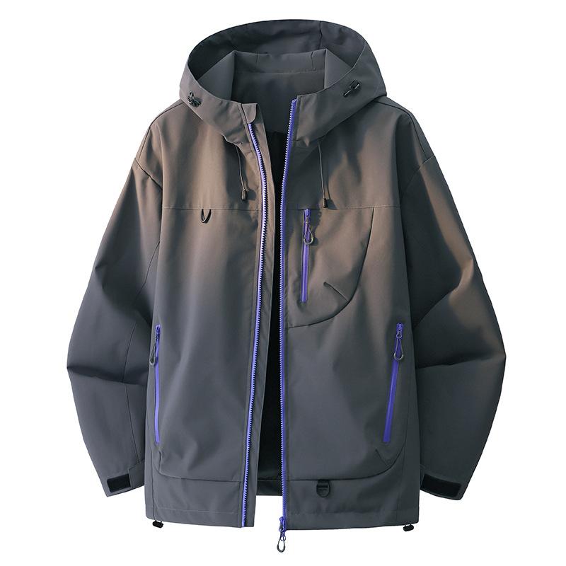 Hooded Jacket Spring and Autumn Men's and Women's Work Jacket Top