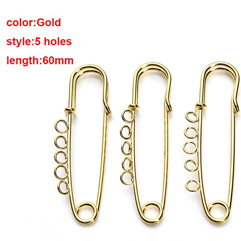Louleur High Quality Big Large Long Wedding Brooch Safety Pins Needles for Women DIY Brooch Pins Jewelry Making Findings