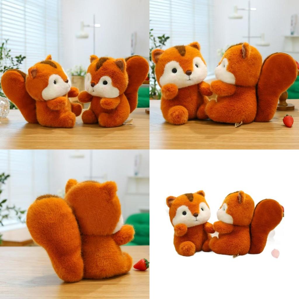 Squirrel Plush Cute Toy Doll Cute Cartoon Short Pile Animal Gift Children Doll