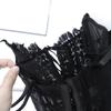 CINOON Women Sexy Corset Lingerie Bustier Strappy Bodysuit Lace Push Up Bra Shaper Gather Slimming Breathable Fabric Underwear