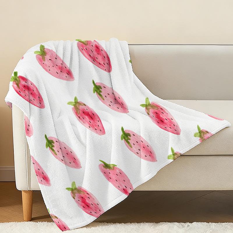 Flannel Fleece Blanket: High-Density Plush, Soft & Skin-Friendly, Fresh Cute Style, Warm Home Throw for Christmas & Halloween