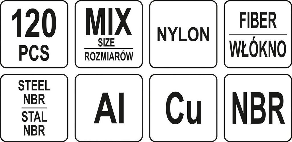 Drain plug washers set YT-068641 YATO