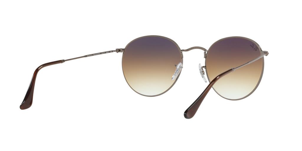 Sunglasses 0RB3447N ROUND METAL CLEAR GRADIENT BROWN 50 Ray-Ban 004/51