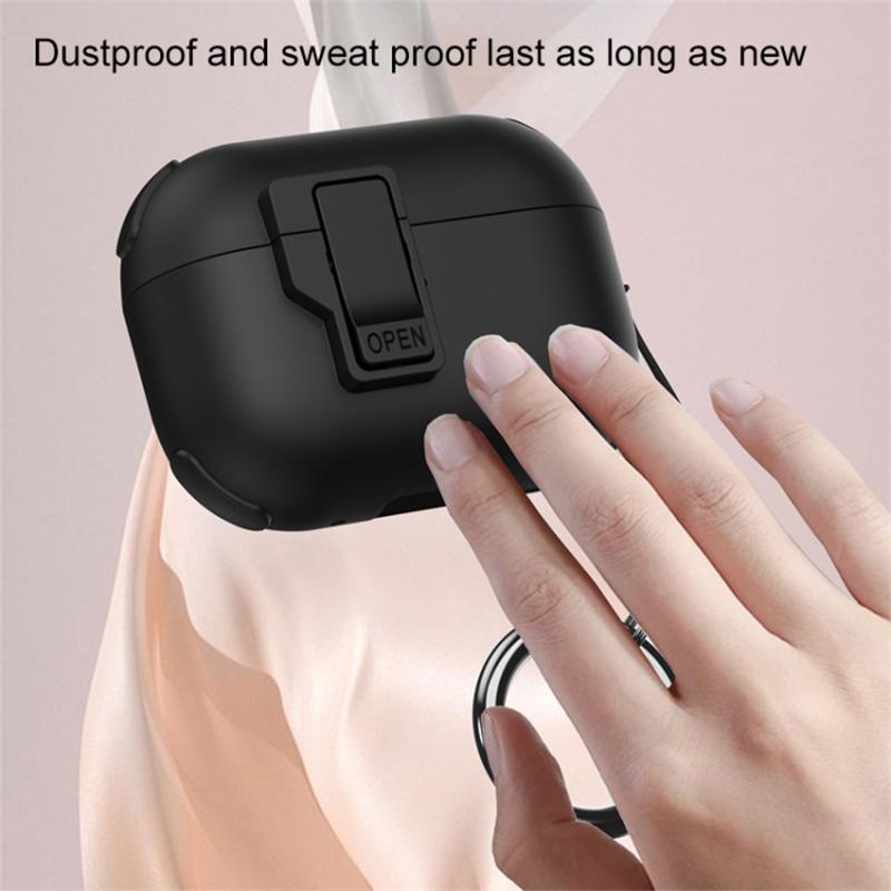 For AirPods Pro 2 Wireless Earphone Snap-On Lid Design Case TPU+PC Protective Cover
