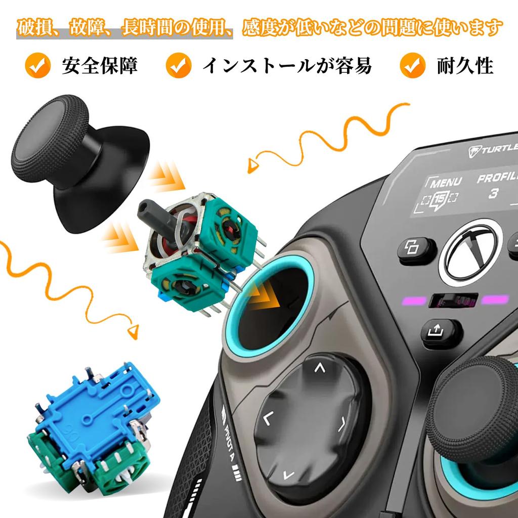 PS5 Controller Repair Joystick Replacement for Pro 4 Replacement Joysticks and Analog Sticks for PS5 Module Repair Set of 4 Kit, Controller,