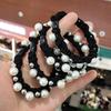 Korean Pearl Bracelet Hair Tie – Two-in-One Accessory, Gentle on Hair, Stylish Headwear & Rubber Band for Ponytails