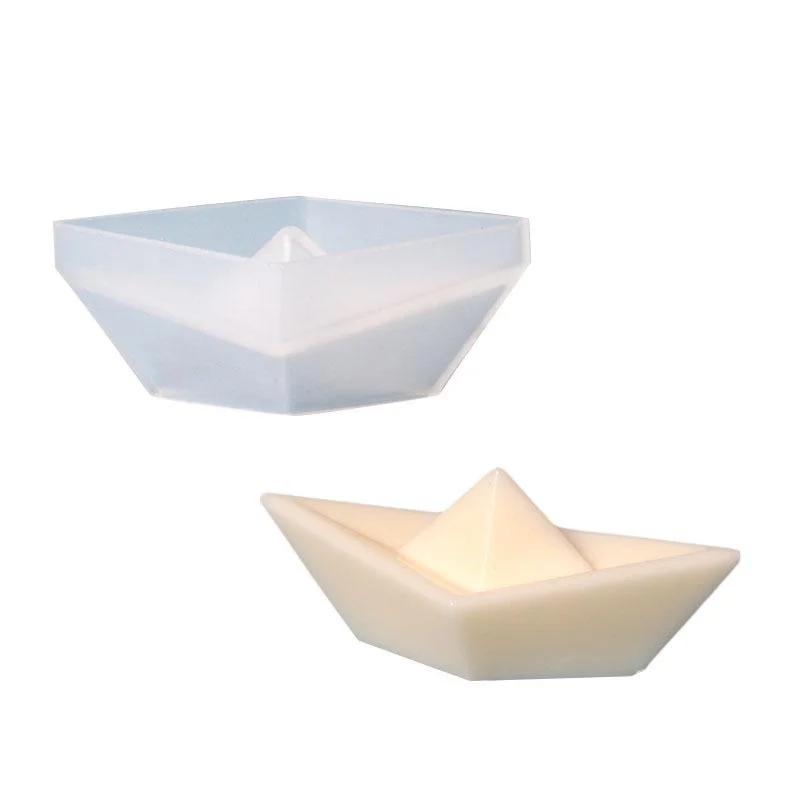 Forma na mýdlo Loď modlitby Silikonová forma 3D Papírová loď Mýdlo Vonná svíčka Forma Domácí dekorace Řemeslo DIY Nástroj na zdobení dortů Držák na svíčku 2023