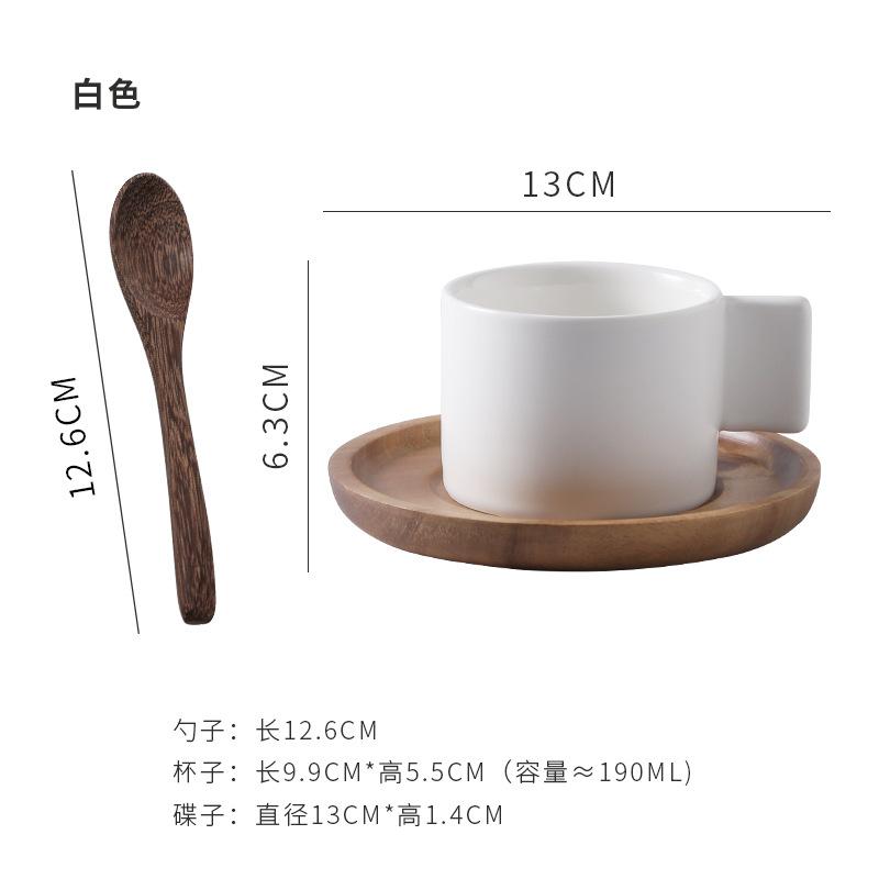 

190 мл Мини керамическая кружка Итальянский набор чашек для эспрессо Офисный дневной чай Латте Кофейная чашка Домашний набор напитков Друг праздничный подарок 190ml