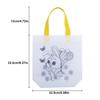 10Pcs Easter Non-Woven Graffiti Bags Double-Sided Egg & Rabbit DIY Painting Handbags for Mother's Day Easter Party Gifts ZSY