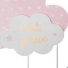 Suspension Enfant "Nuage" Bois Rose H61,5cm - Atmosphera Createur D'interieur