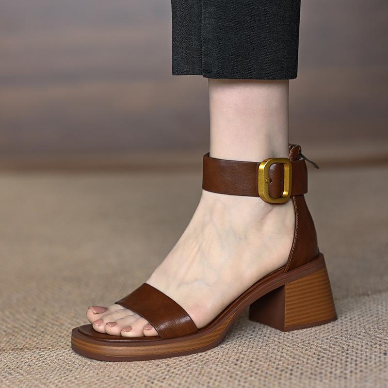 Fashion Espadrille pour femmes, talons hauts rétro, sandales à bout ouvert, semelles trempées beiges