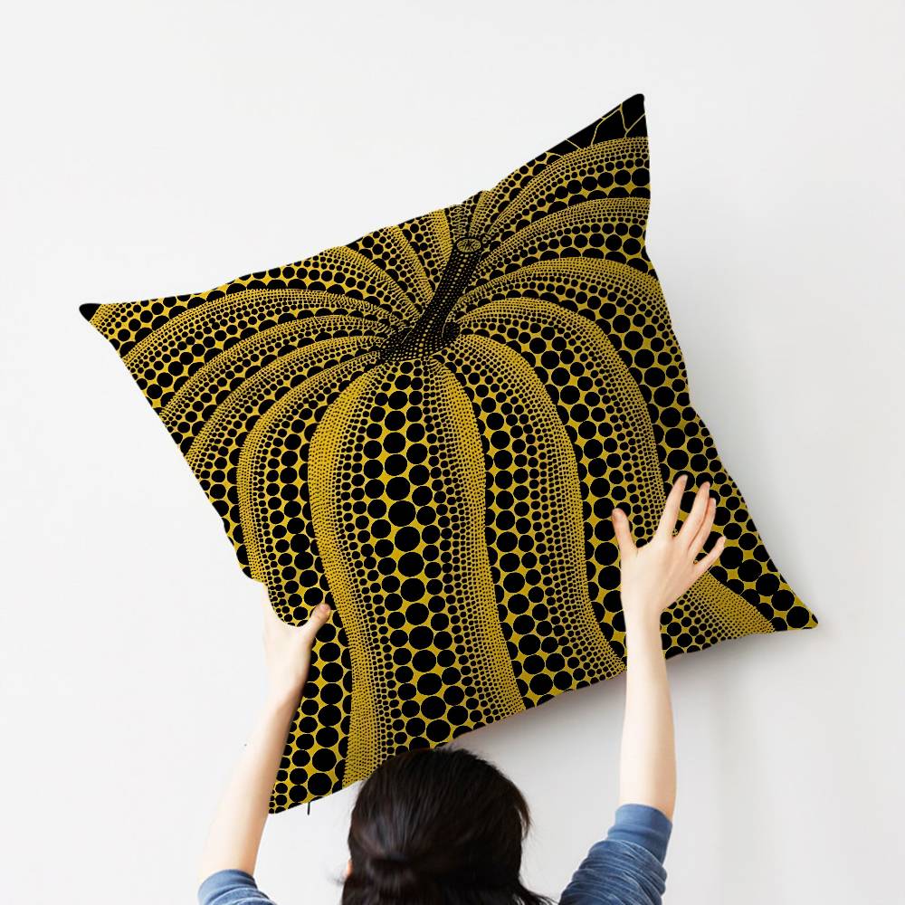 K-Kusama Y-Yayoi Art Cushion Cover Polyester Sofa Cushions Decorative Throw Pillows Home Decoration Pillowcover