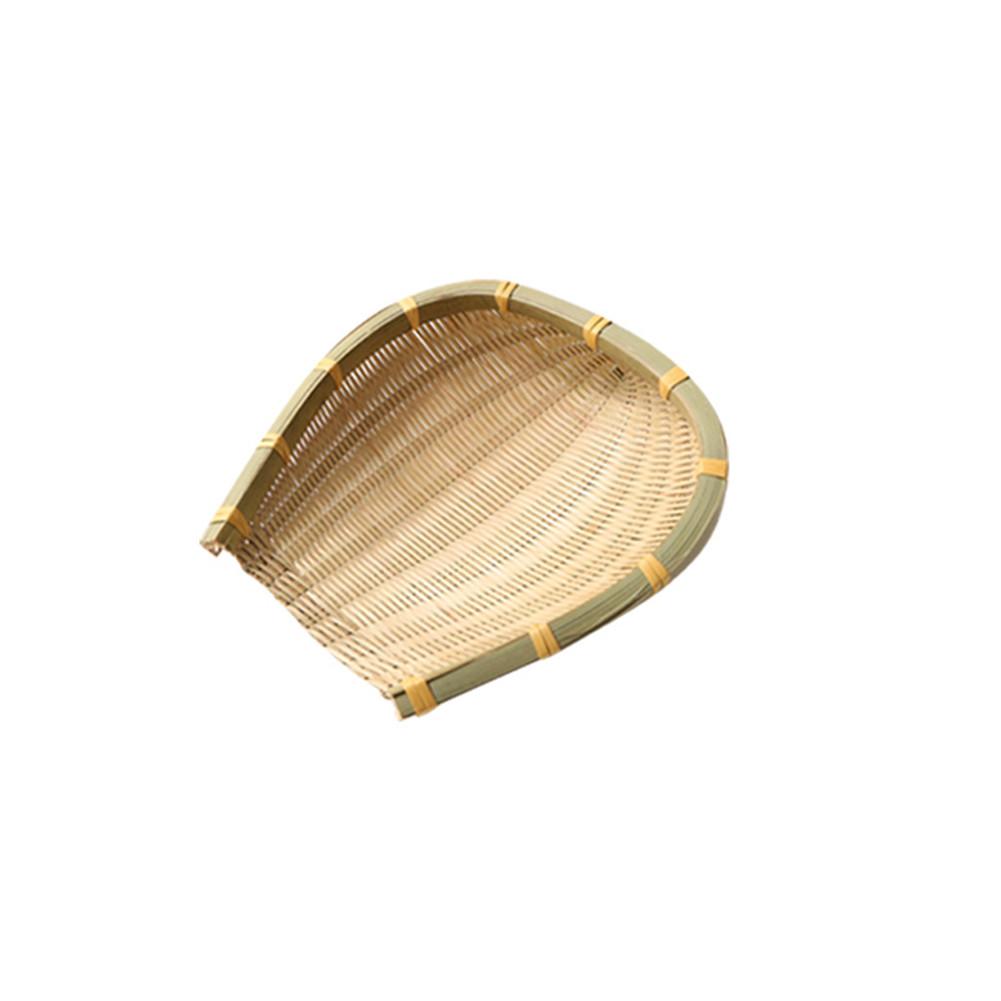 Bamboo Weaving Basket Open Bamboo Sieve Hand-woven Drying Bamboo Basket Fruit and Vegetable Storage Farmhouse Kitchen Basket