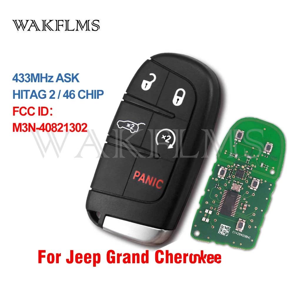 M3N-40821302 For Jeep Grand Cherokee Smart Remote Car Key Fob 433MHz ID46 Chip 2014 2015 2016 2017 2018 2019 2020