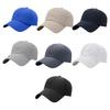 Baseball Hat Breathable Mesh Design Lightweight UV Proof Sun Hat Solid Color Adjustable Outdoor Sport Hat Headwear