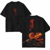 Anime Vintage Washed Tee, Anime T-T-Shirt, Gift for Anime Fans Anime, Demon Slayer