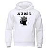 Juse Use It -Your Brain Hoodie Male Vintage Oversize Hoody Autumn Casual Loose Sweatshirt Simple Soft Warm Women Tracksuit