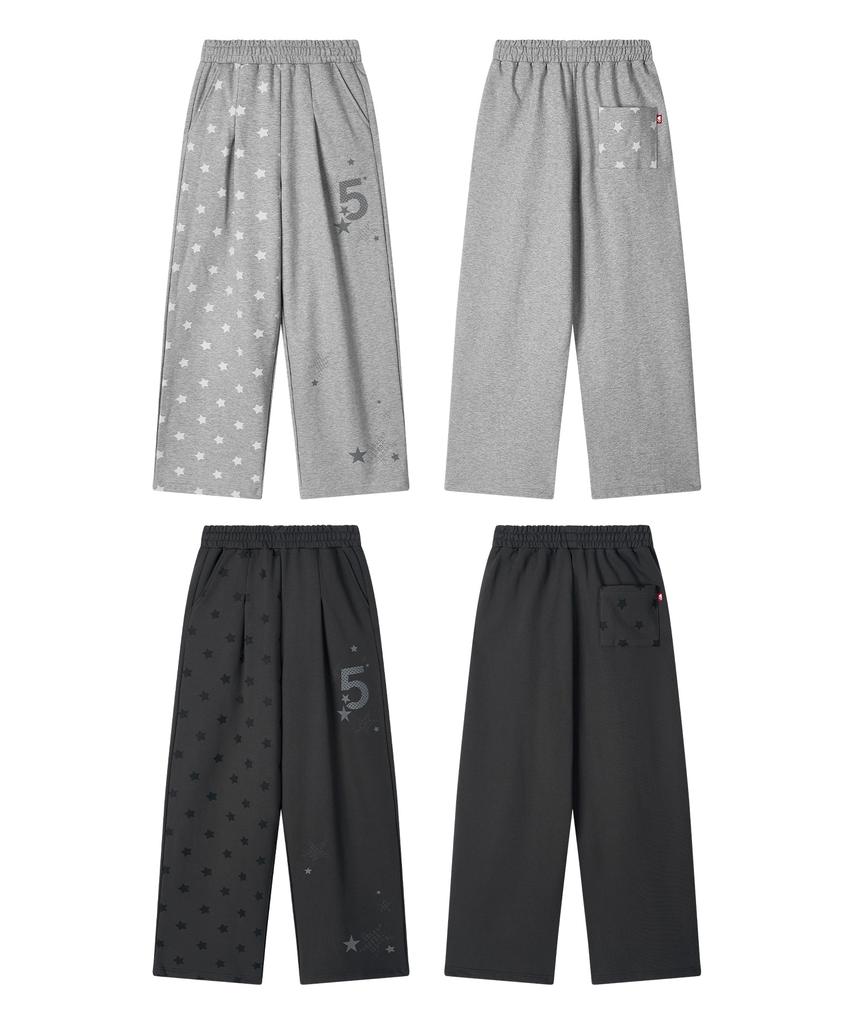 VIDEO JOCKEY Star Number 5 Sweatpants [Melange Grey]