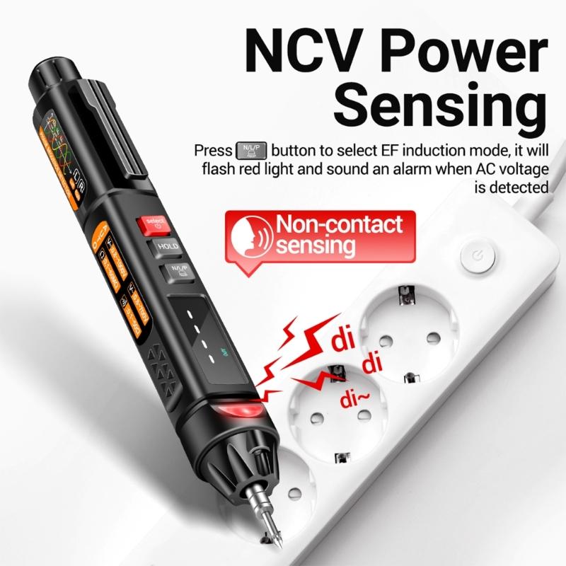 Tester napětí s hlasovým odečtem Elektrický tester Multimetr s perem Malý multimetr Profesionální multimetr s perem