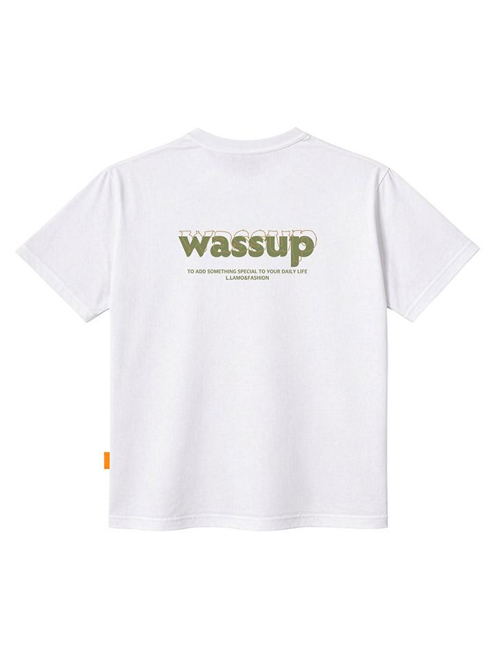 Ellamo Wassup Short Sleeve T-Shirt Unisex Plus Size S~4Xl (Type A)