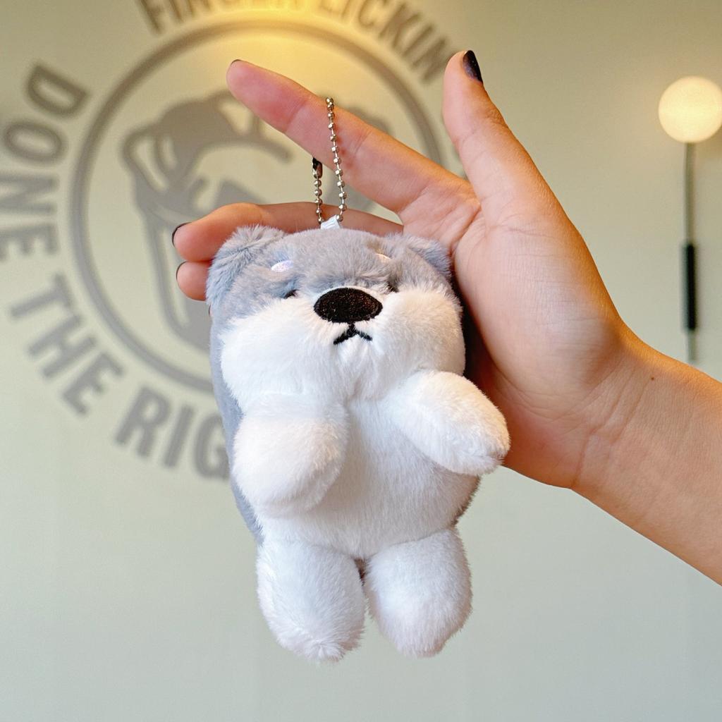 Kids Kawaii Keychain Small Shiba Inu Cartoon Plush Toys Cute Birthday Gifts Bag Pendants Dolls Claw Machines for Children Adults