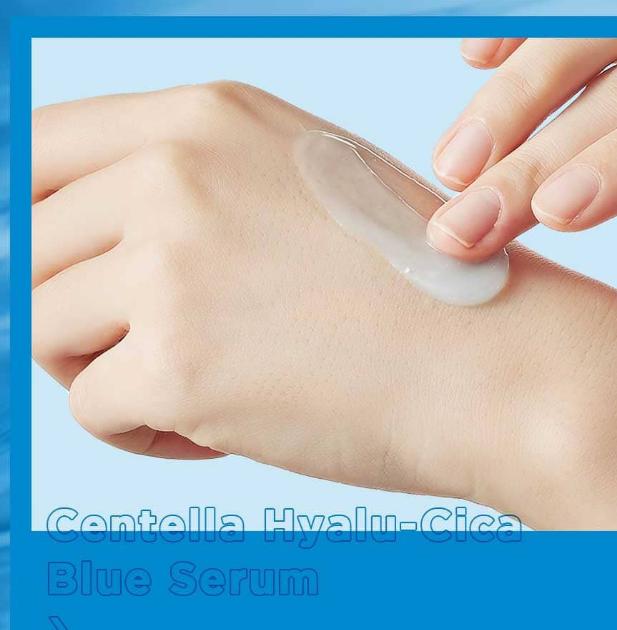 SKIN1004 Madagascar Centella Hyalu-Cica Blue Serum 50ml – Hydration & Soothing Care Serum