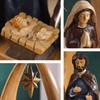 Nativity scene sculpture, home decor for bedrooms, living rooms, studies and entryways, religious art collectible