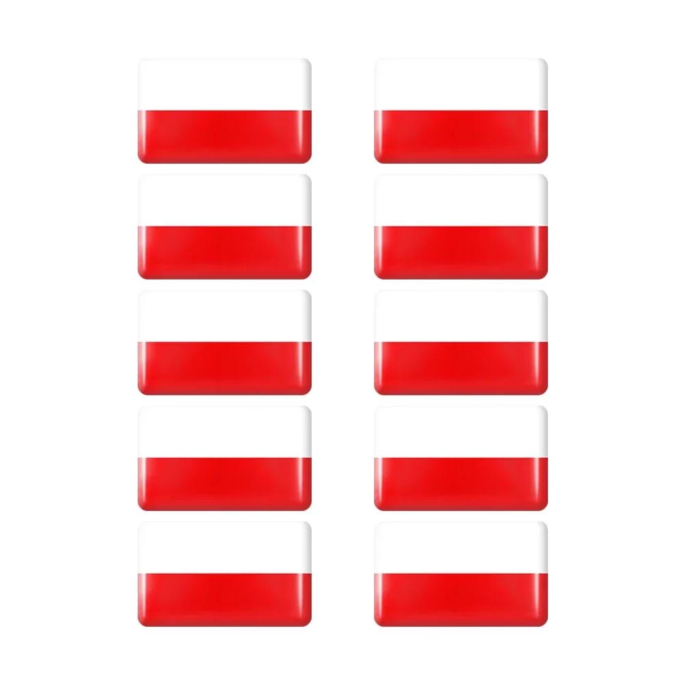 

10 шт. Эпоксидная наклейка с флагами Испании, наклейка для украшения салона автомобиля для SEAT Cupra Leon R Ibiza Ateca Sportcoupe Alhambra Значок