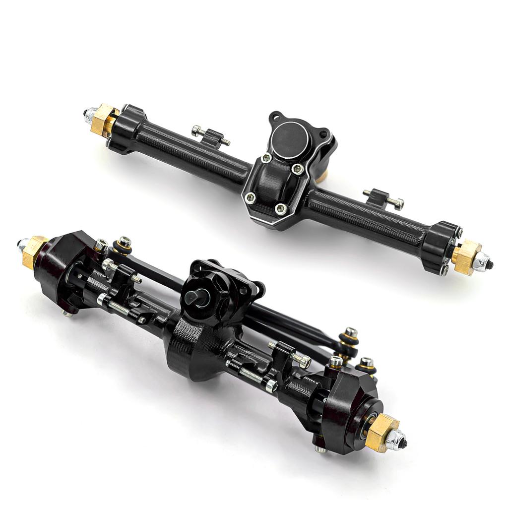 RC Car Front Axle Rr Axle Aluminum Alloy RC Axles Replacements for 1/24 al SCX24 90081 00005 C10 00006 00002 RC Car