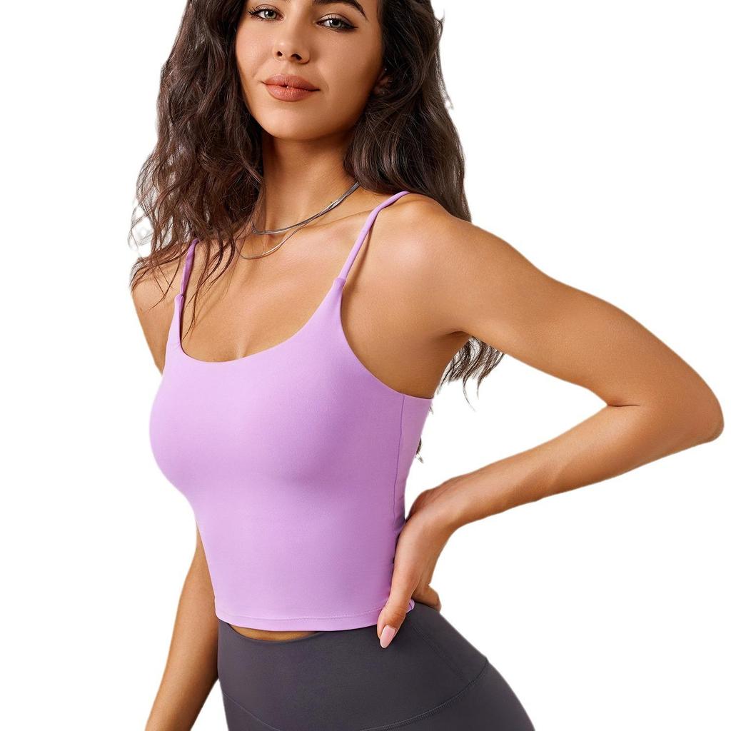 Dammode 2025 Antibakteriell Stötsäker U-rygg Sport Sling Väst