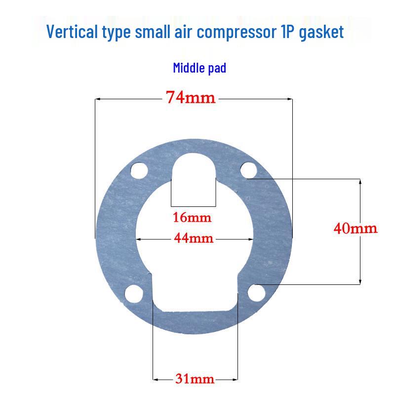 Ribao Air Compressor Piston Accessories: Paper Gasket, Cylinder Head, Liner, Asbestos Sealing Gasket