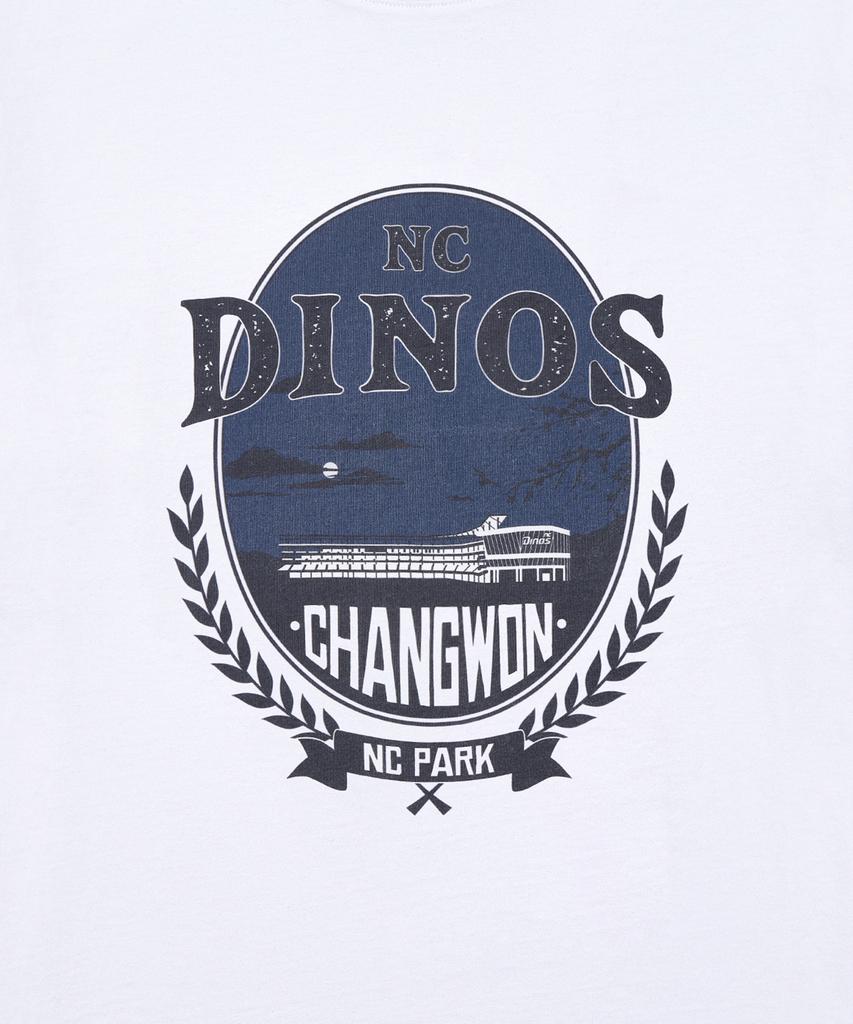 Hangugyaguwiwonhoe Musinsa X Kbo Ballpark Ver.2 Short Sleeve T-Shirt White [Changwon Nc Dinos]