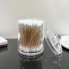 1pc Clear Plastic Cotton Swab Holder Dispenser For Bathroom And Vanity Organization - Keep Your Cotton Swabs Clean
