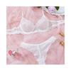 New European & American Sexy Lace See-through Ultra-thin Comfort Bra & Panty Lingerie Set